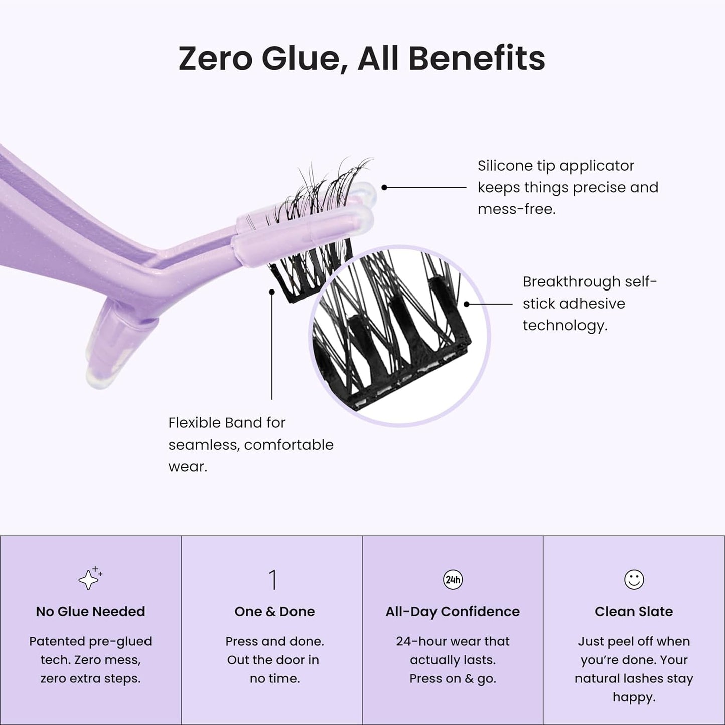 KISS imPRESS Pre-Bonded Press-On Lashes – Ready-to-Gift Makeup Present for Makeup Lovers