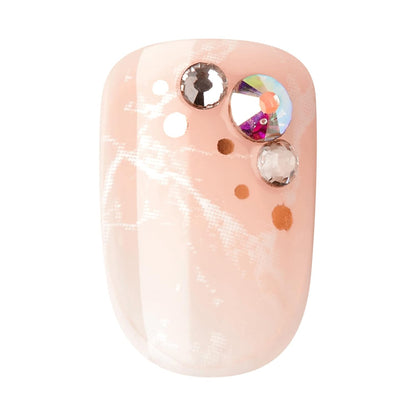 KISS imPRESS Press On Nails – Ready-to-Gift Birthday Surprise for Her, Short Squoval Manicure Kit
