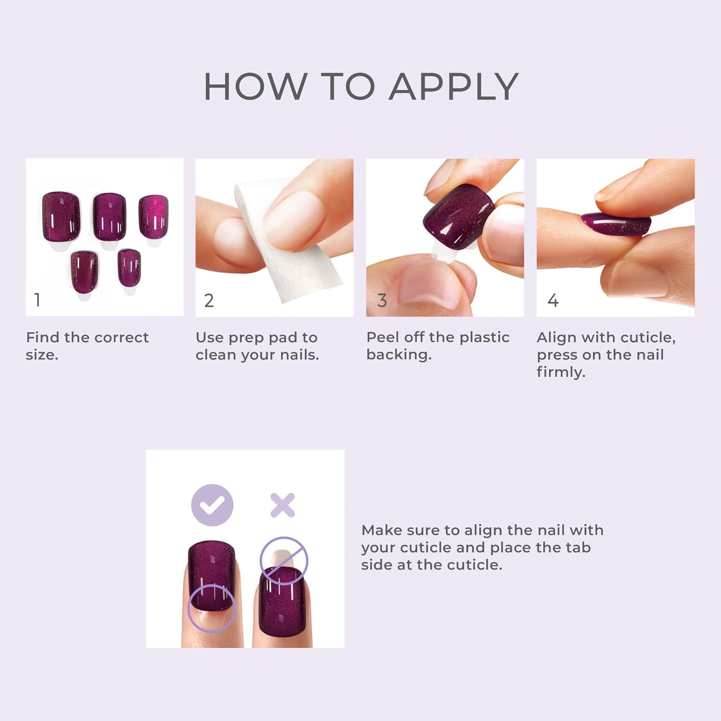 KISS imPRESS Press On Nails Satellite – Ready-to-Give Birthday Gift Set for Her, Short Squoval Chrome Pink Manicure Kit