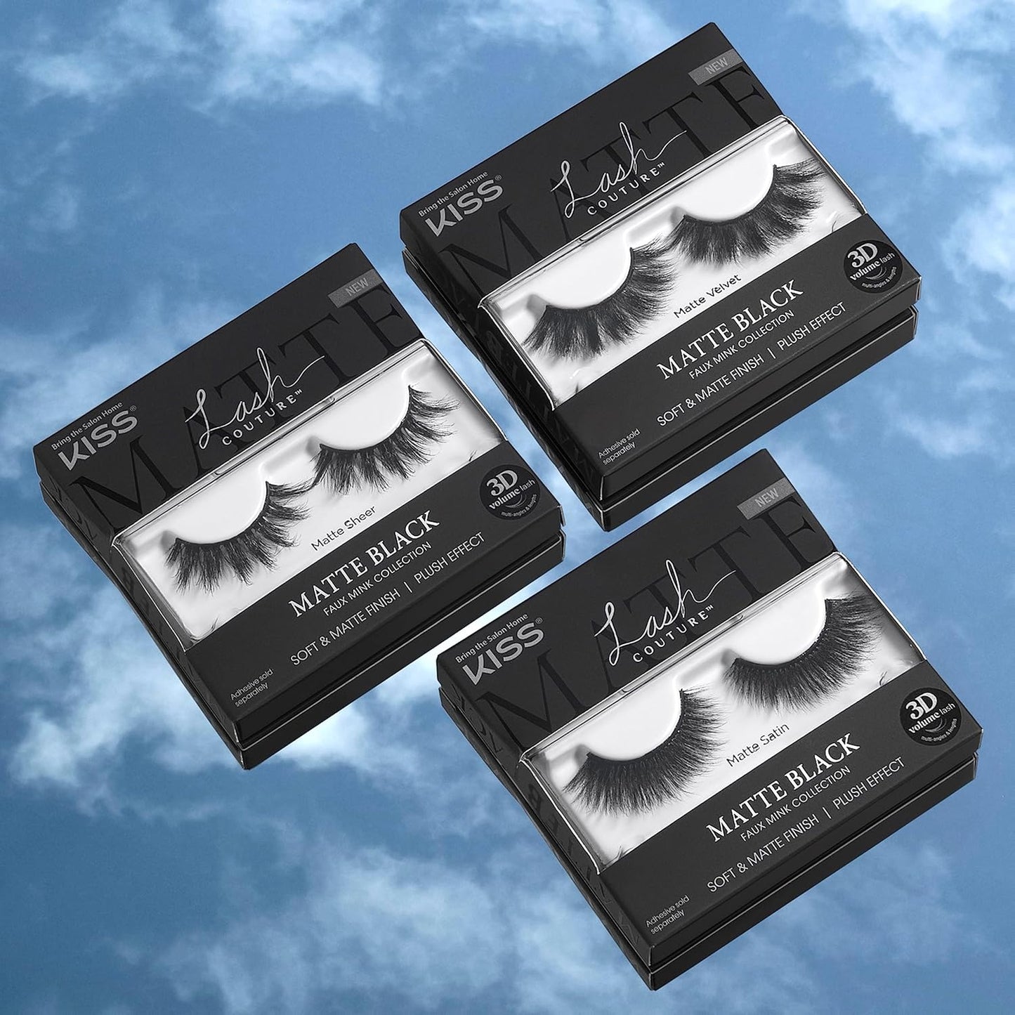 KISS Matte Velvet 16mm Faux Mink Lashes – Elegant Birthday Gift for Her with Reusable Glam Appeal