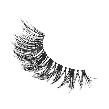 KISS My Lash But Better 'Bare Affair' 4-Pack – Minimalist Makeup Bag Staple with Invisible Band Design