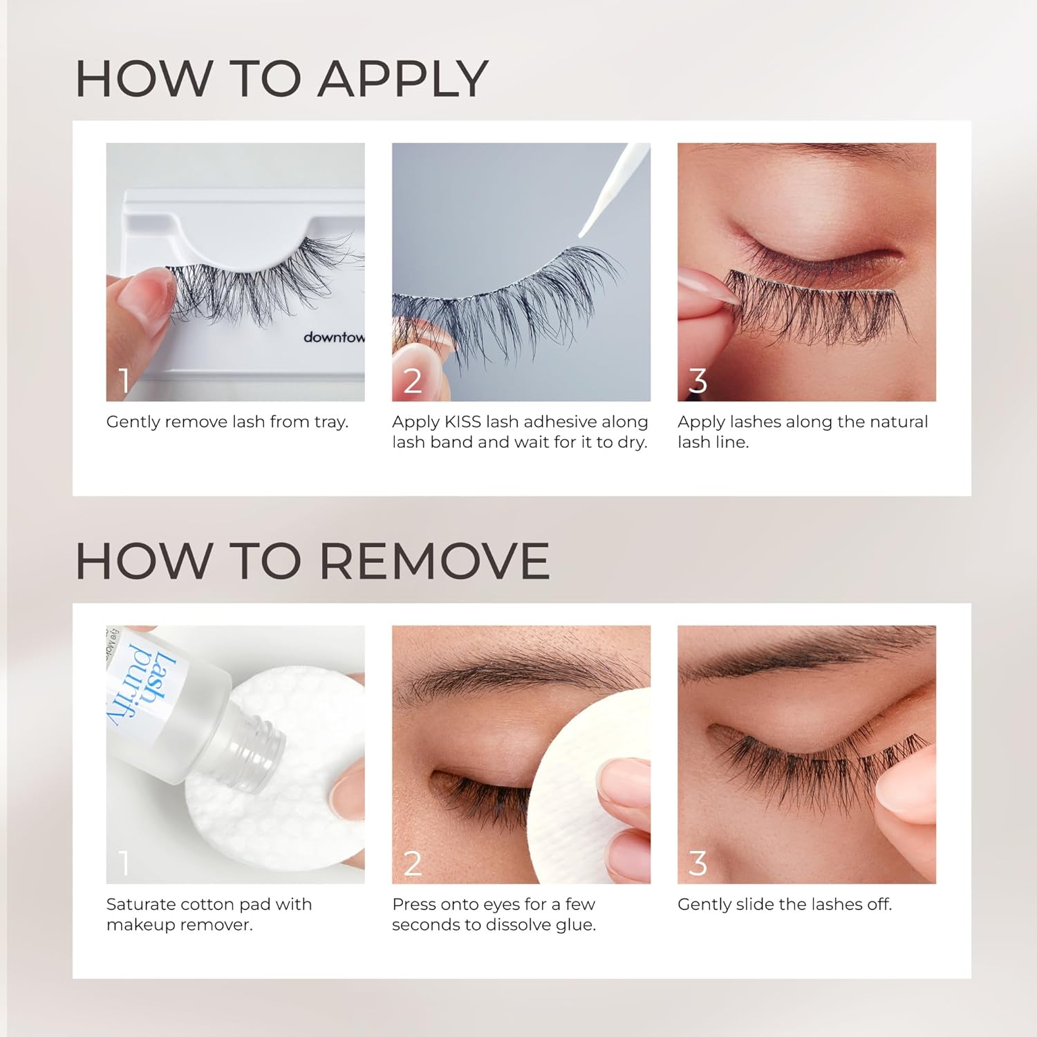 KISS My Lash But Better So Real 12mm Lashes – Minimalist Vegan Falsies for Clean Beauty Routines, Reusable Natural Strip Lashes
