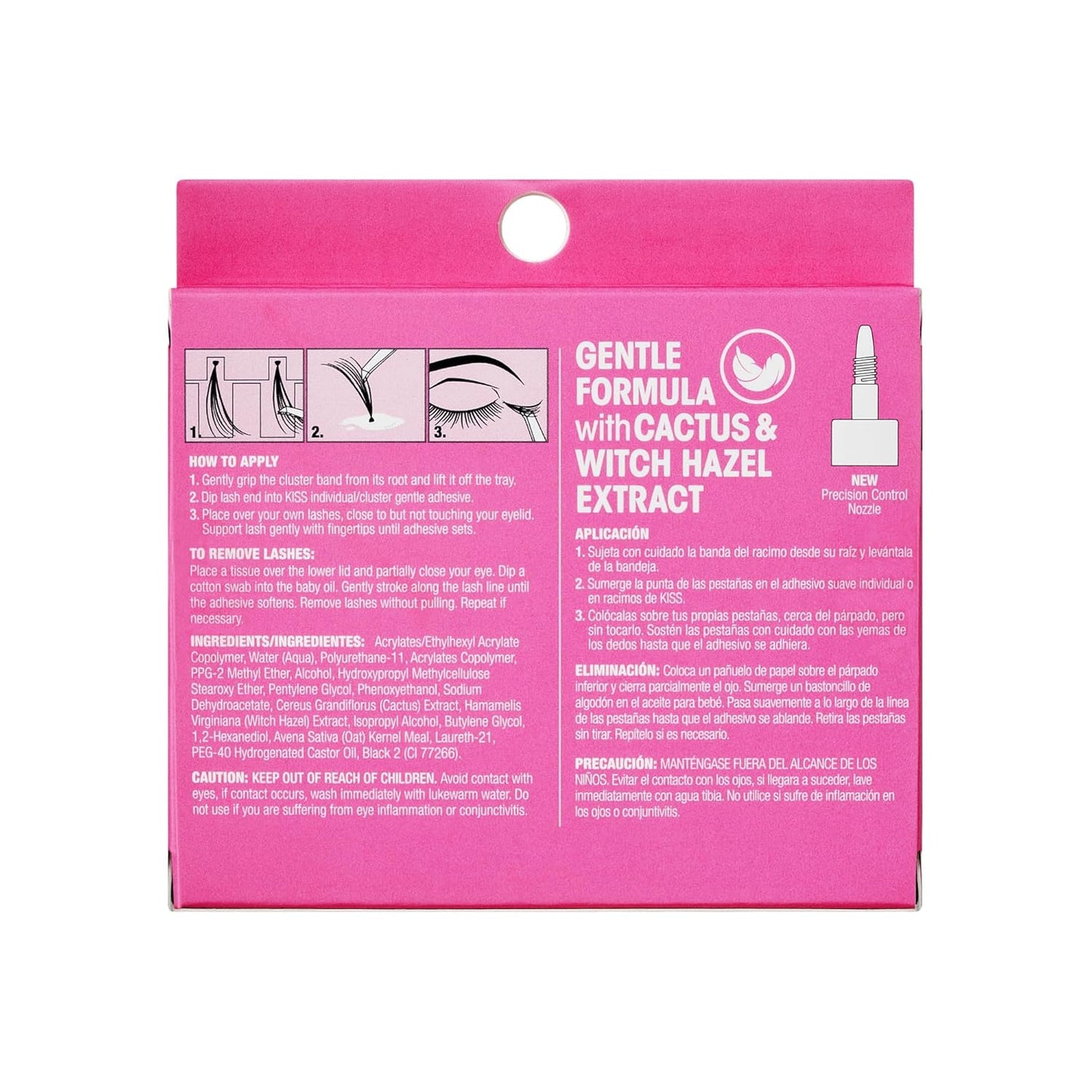 KISS SuperStick Lash Adhesive — Spa Night Beauty Ritual with Cactus and Witch Hazel Care