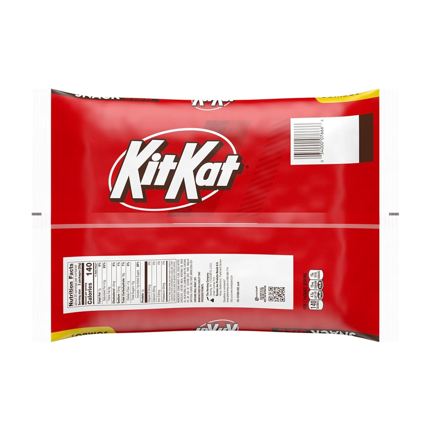 KIT KAT Milk Chocolate Wafer Snack Size – Individually Wrapped Snack for Hygienic Sharing at School and Work