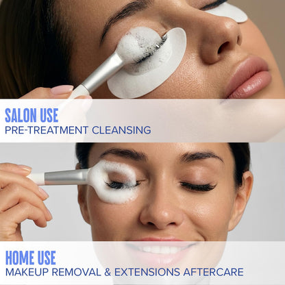 kit versions include an application brush for controlled cleansing