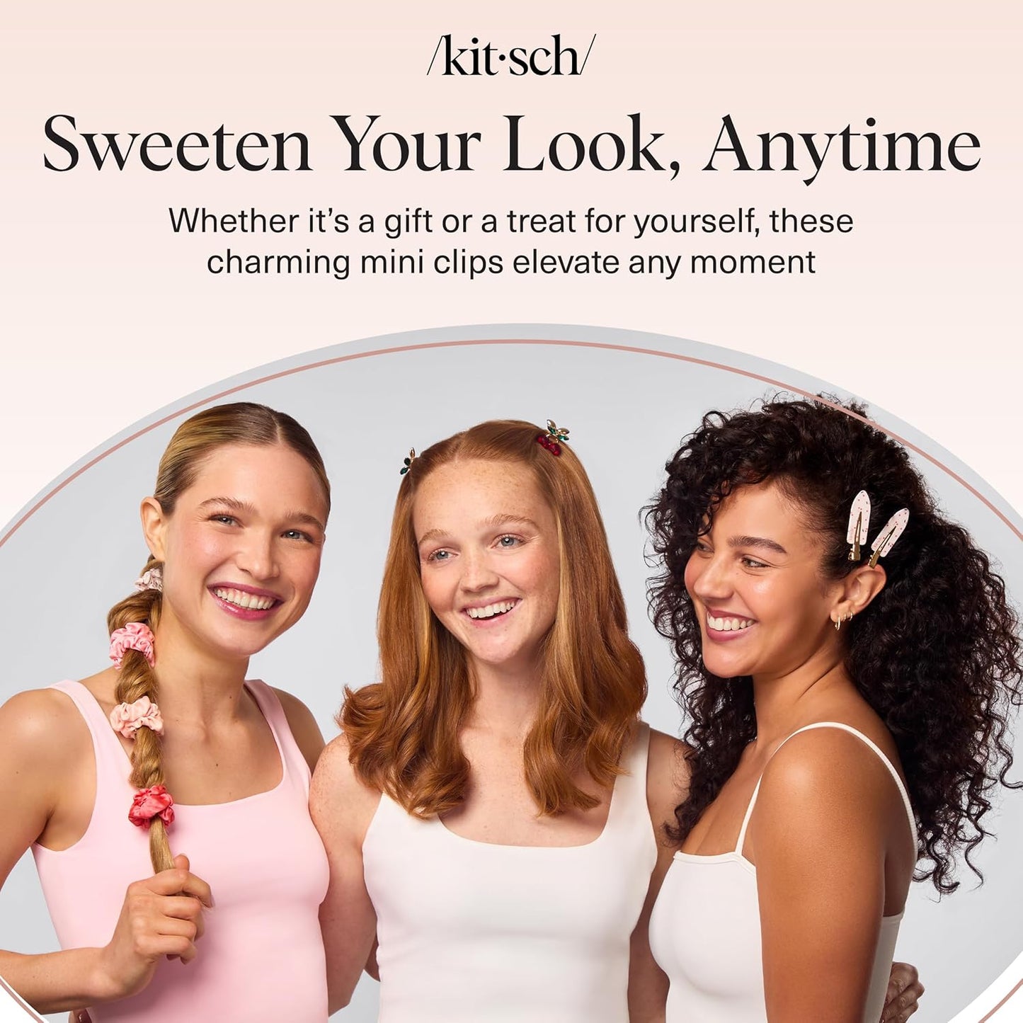 Kitsch Cherry Rhinestone Mini Clips – Premium Hair Accessories for Her, Elegant Sparkly Clips for Special Occasions