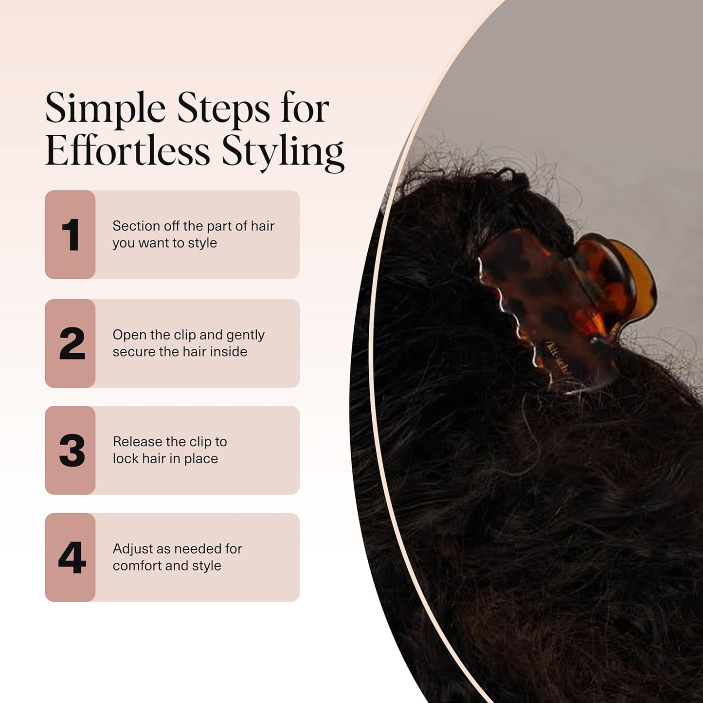 Kitsch Cloud Claw Clip – Mindful Styling Companion for Evening Self-Care Routines