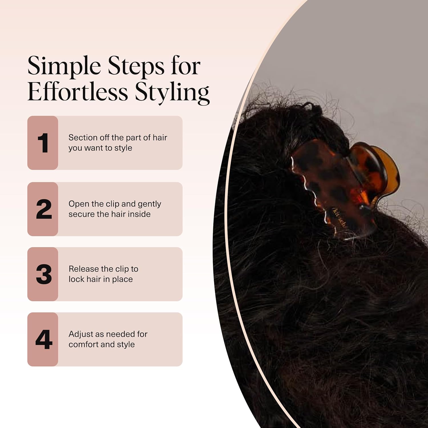 Kitsch Cloud Claw Clip – Mindful Styling Companion for Evening Self-Care Routines