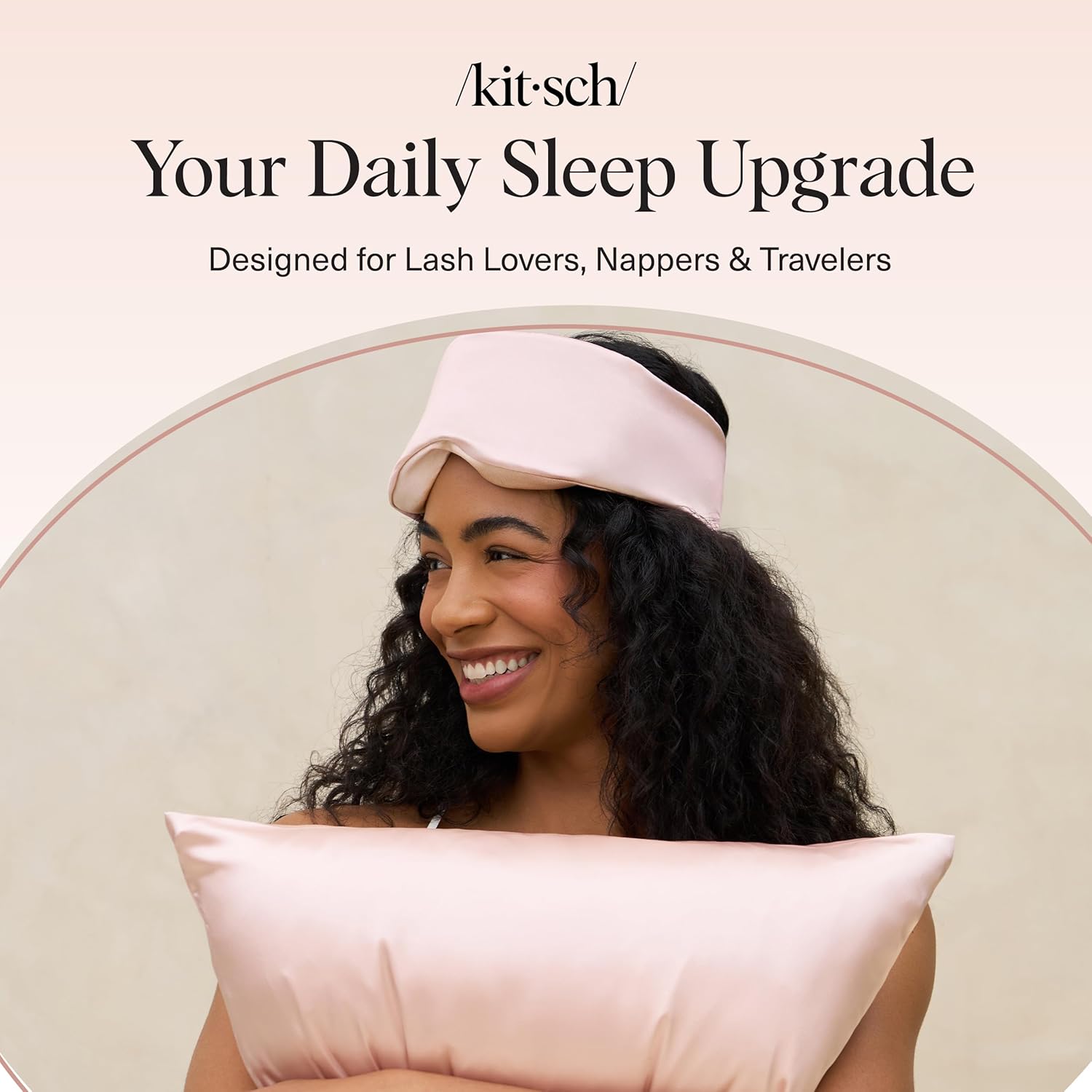 Kitsch Contour Pillow Eye Mask – Stocking Stuffer and Easter Basket Gift for Women, Men, and Teens, Blackout Sleep Mask