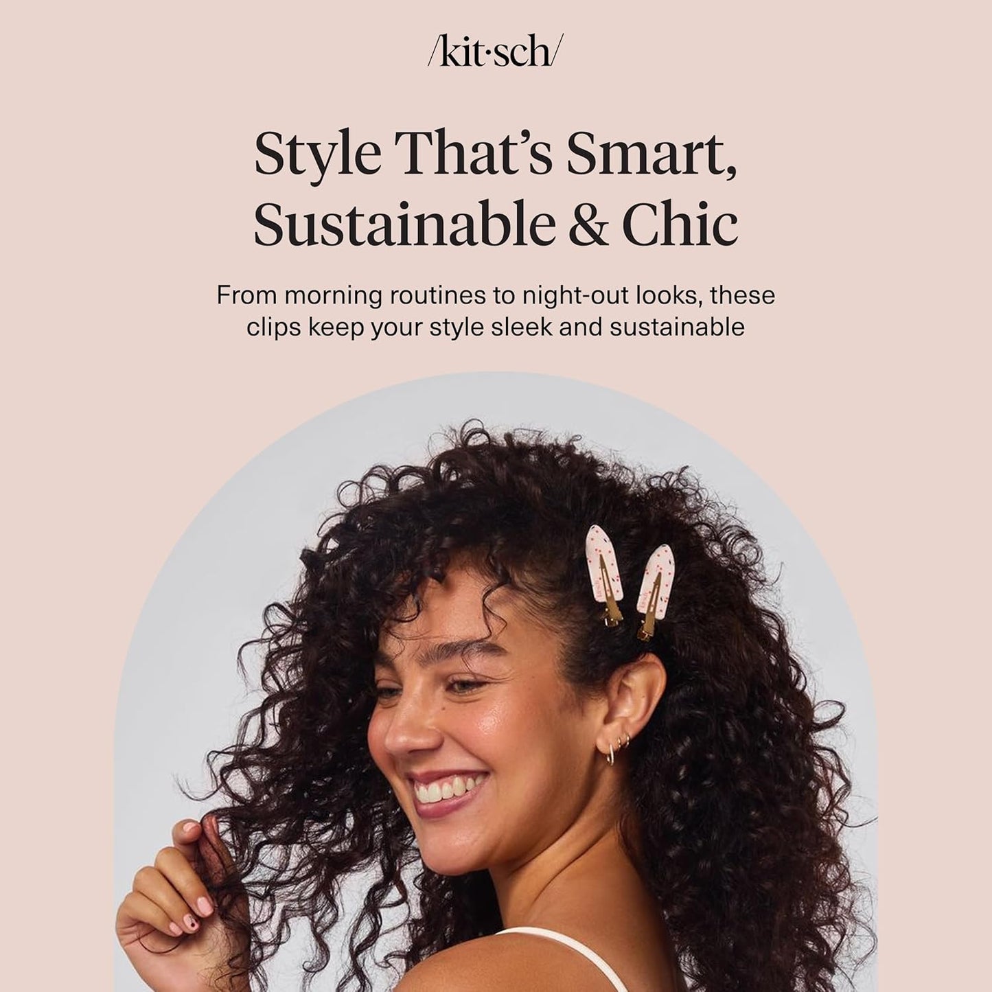 Kitsch Creaseless Hair Clips – Mindful Bath Time Accessory, No-Indentation Clips for Serums and Treatments