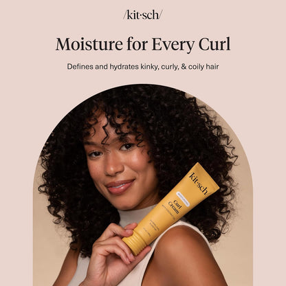 Kitsch Curl Defining Cream – Premium Curl Care with Salted Amber & Driftwood Scent, Elevated Styling