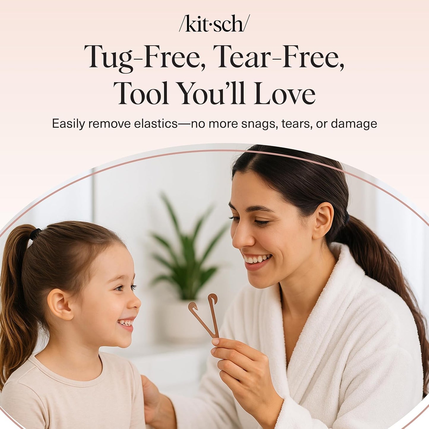 Kitsch Hair Tie Cutter – Thoughtful Birthday Gift for Mom and New Mothers, Pain-Free Hair Elastic Remover, 3pc Set