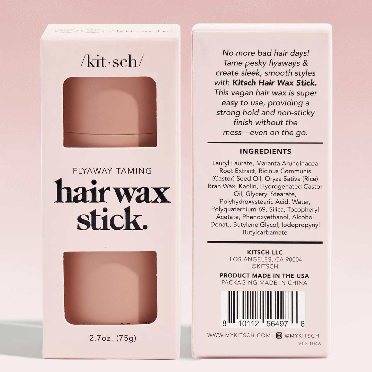 Kitsch Hair Wax Stick for Clutter-Free Vanities and Intentional Capsule Beauty Routines