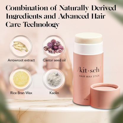 Kitsch Hair Wax Stick for Clutter-Free Vanities and Intentional Capsule Beauty Routines