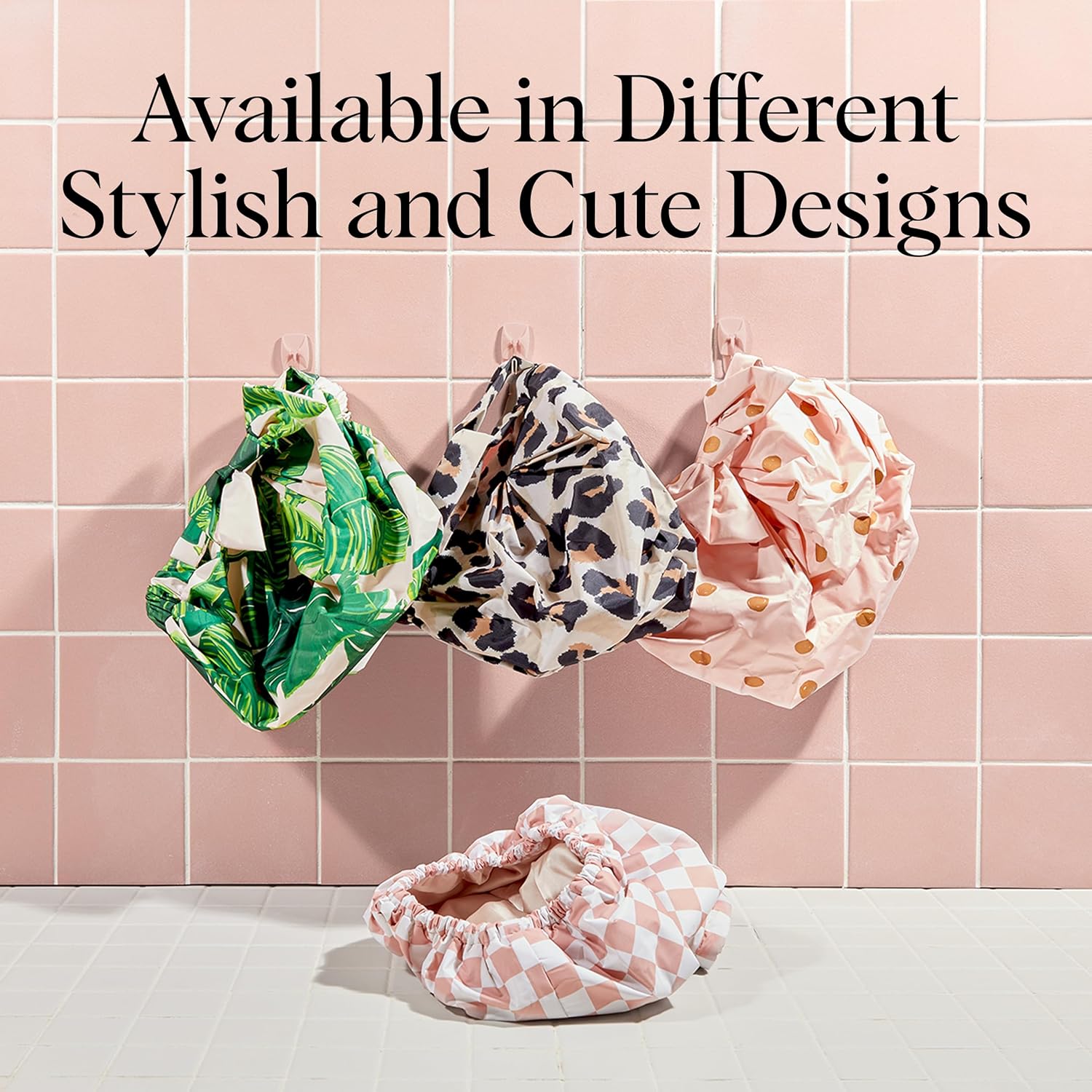 Kitsch Luxury Shower Cap – Thoughtful Birthday Gift for Her, Pattern-Rich Self-Care Accessory