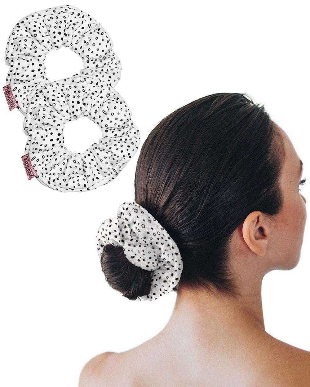 Kitsch Microfiber Hair Towel Scrunchies – Clean Aesthetic Hair Wrap for Neutral Bathroom Counter