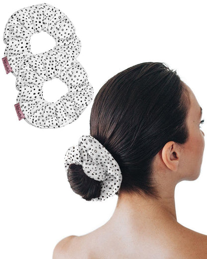 Kitsch Microfiber Hair Towel Scrunchies – Clean Aesthetic Hair Wrap for Neutral Bathroom Counter