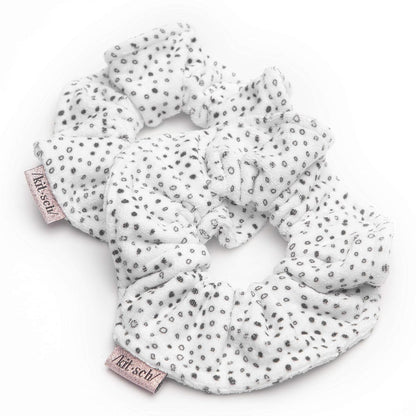 Kitsch Microfiber Hair Towel Scrunchies – Clean Aesthetic Hair Wrap for Neutral Bathroom Counter