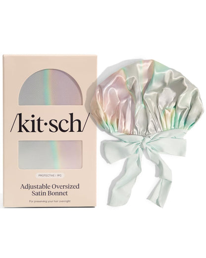 Kitsch Plush Satin Bonnet XL – Premium Softness Rivaling Silk for an Elevated Nighttime Routine