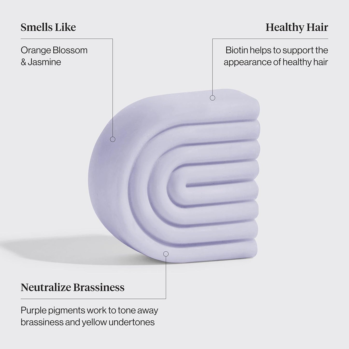 Kitsch Purple Toning Conditioner Bar – Thoughtful Birthday Gift for Blonde Friends, Biotin Hair Care Set