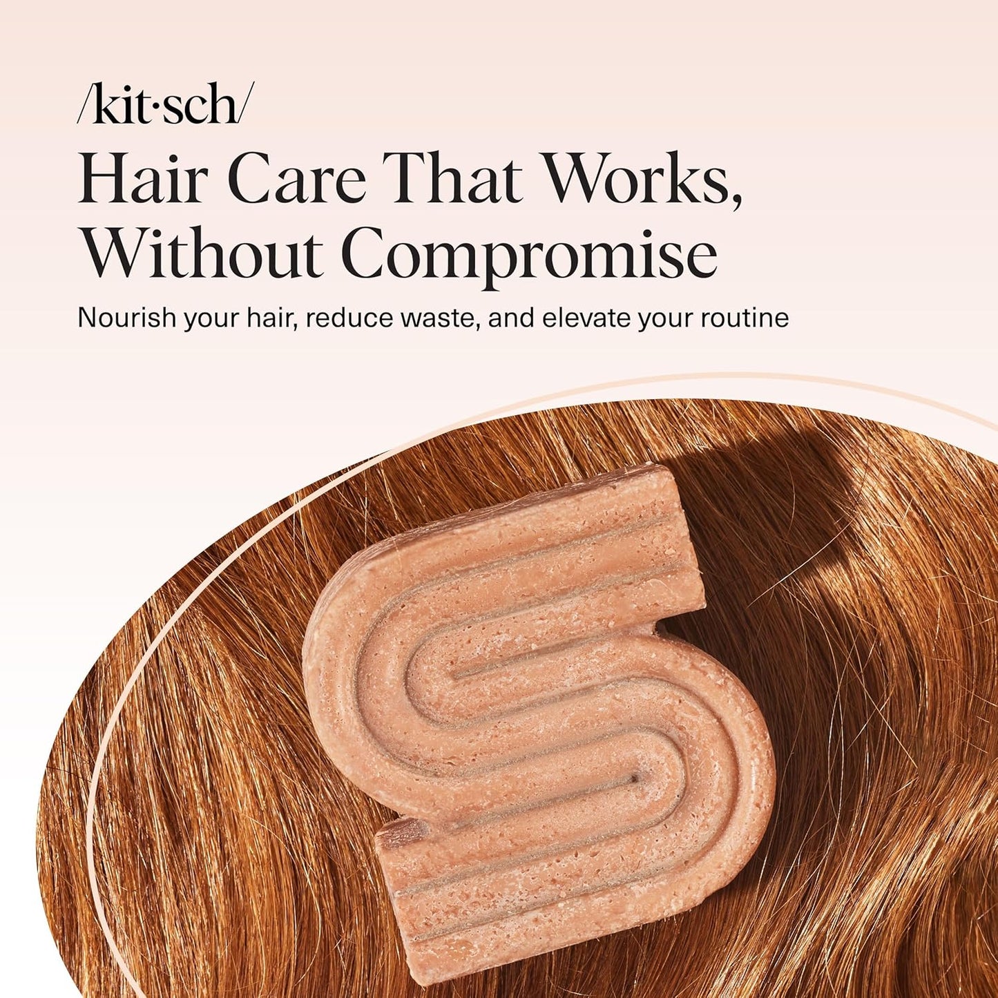 Kitsch Rice Water Shampoo Bar – Zero-Waste Bathroom Staple for a Clutter-Free Vanity