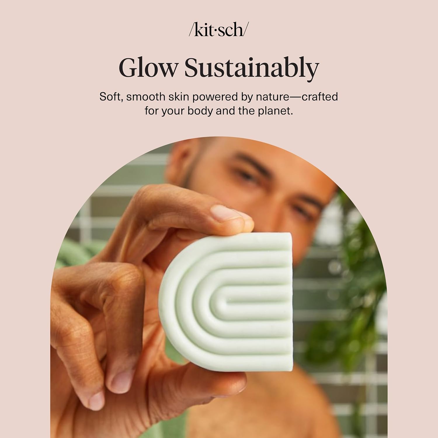 Kitsch Rosemary Biotin Volumizing Conditioner Bar – Scented Lavender Vanilla Bar for Stress-Relief Self-Care Evenings