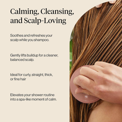 Kitsch Scalp Massager – Neutral Countertop Hair Tool for Clean Aesthetic Bath Spaces, Terracotta