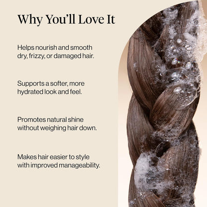 Kitsch Smoothing Castor Oil Liquid Conditioner – Simple, Clean Formula for an Uncluttered Shower, One Universal Hair Conditioner