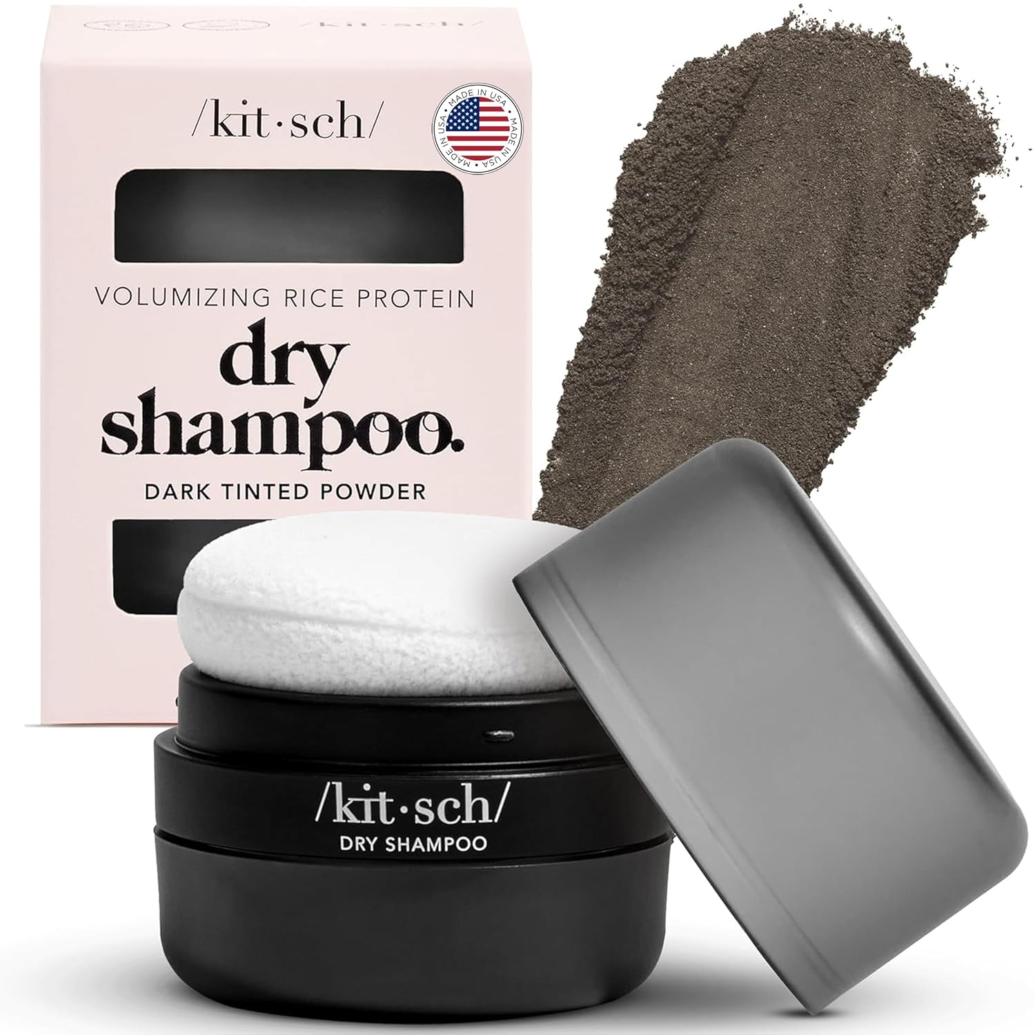 Kitsch Tinted Dry Shampoo Powder – Mindful Hair Care Ritual, Gentle Unscented Refresh for Sensitive Scalps