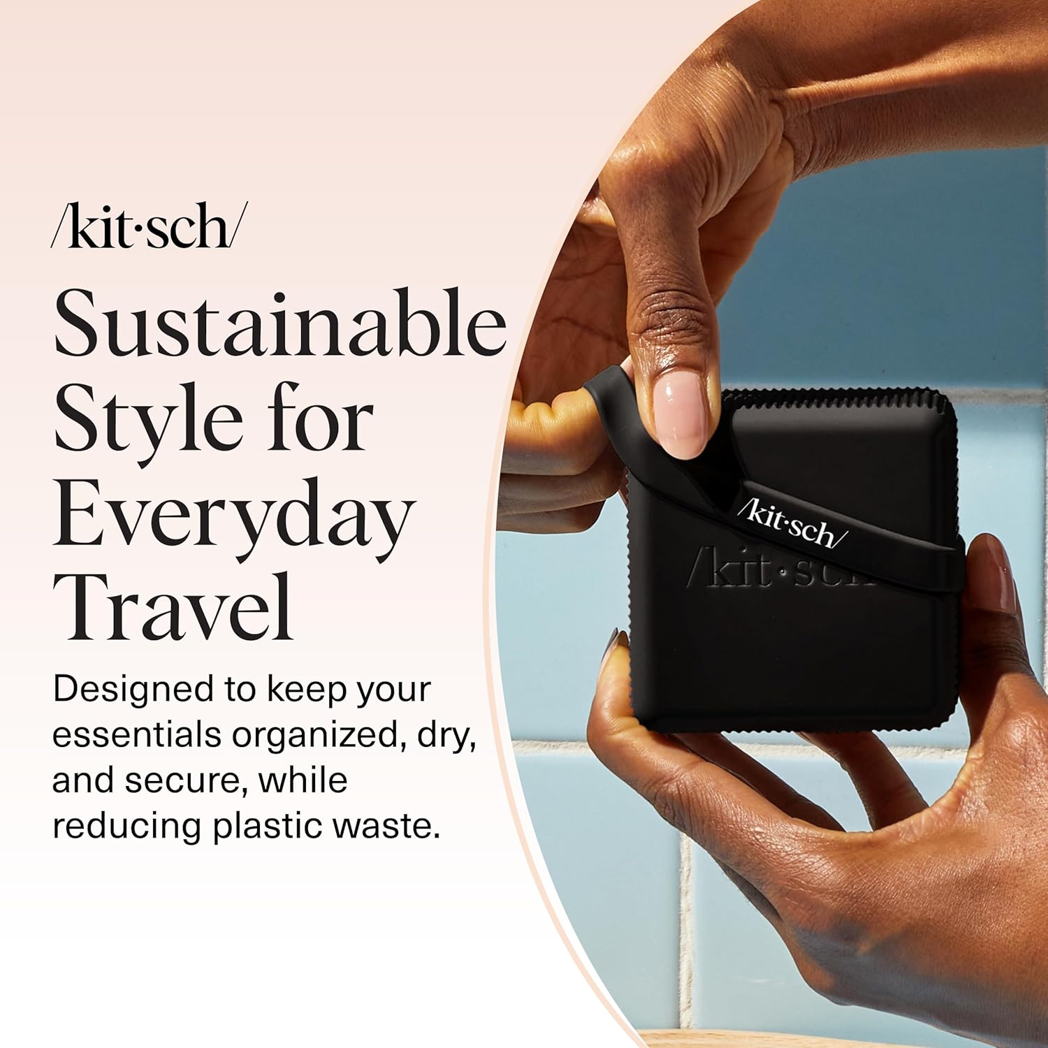 Kitsch Travel Soap Case – Spa-Like Bar Storage for Your Wind-Down Shower Ritual