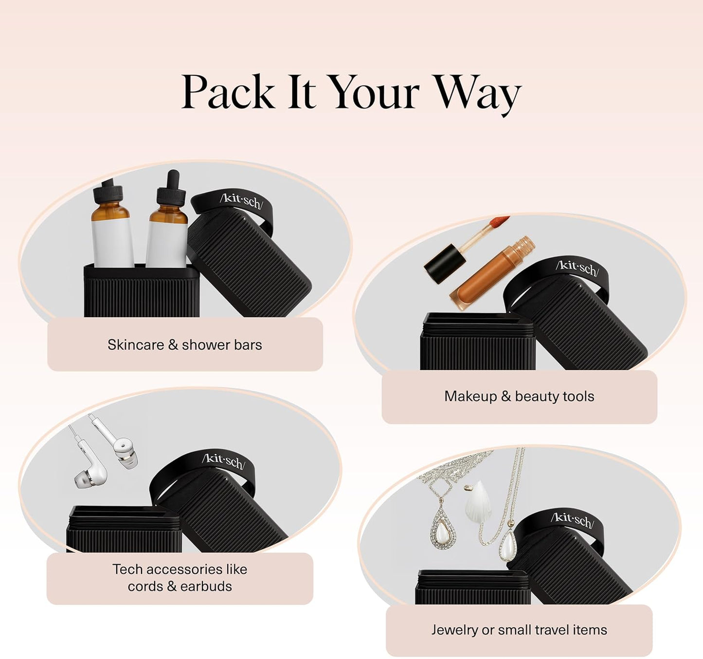 Kitsch Travel Soap Case – Spa-Like Bar Storage for Your Wind-Down Shower Ritual