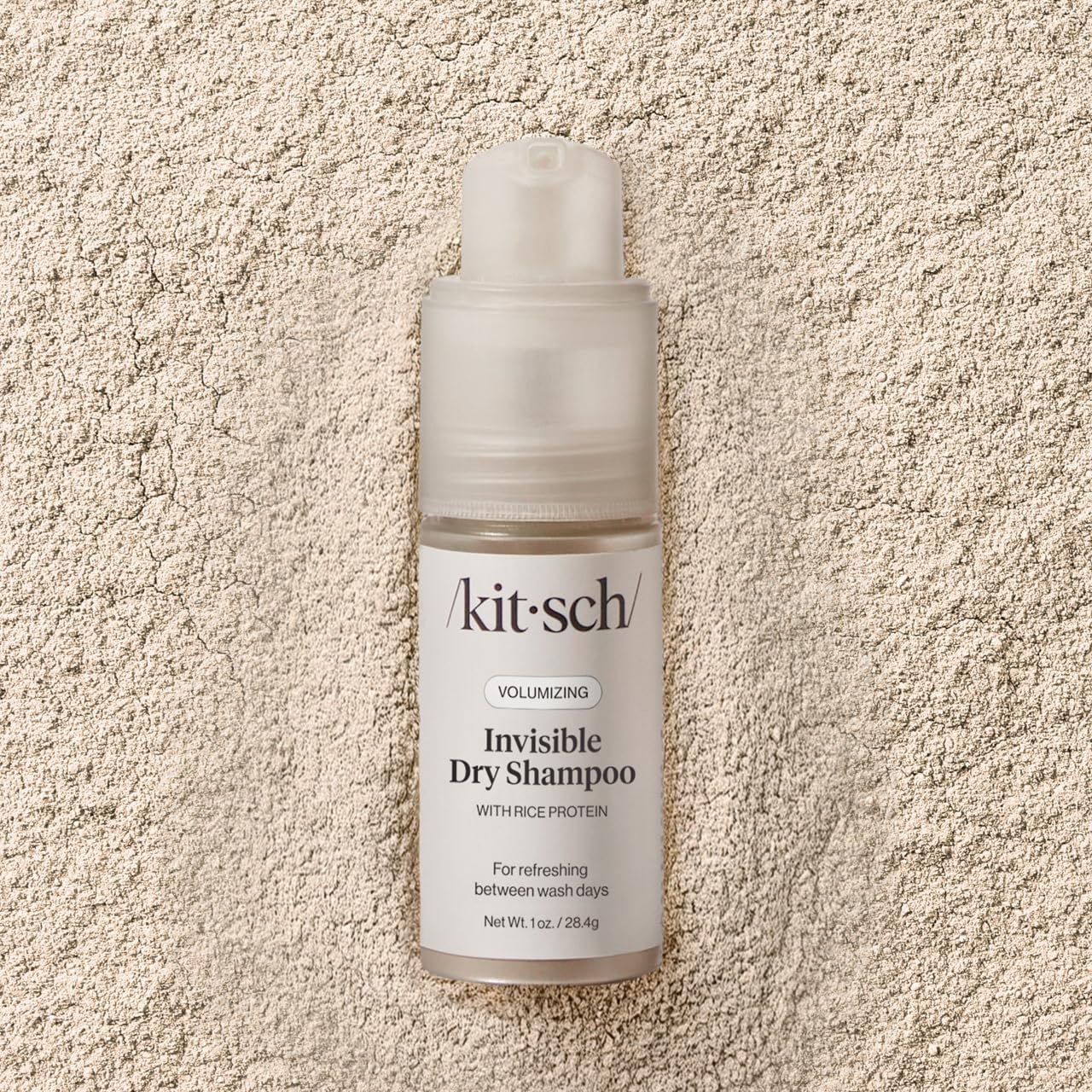 Kitsch Volumizing Dry Shampoo Powder – Clutter-Free Vanity Essential, Effortless Oil Absorption in a Sleek 1oz Pump