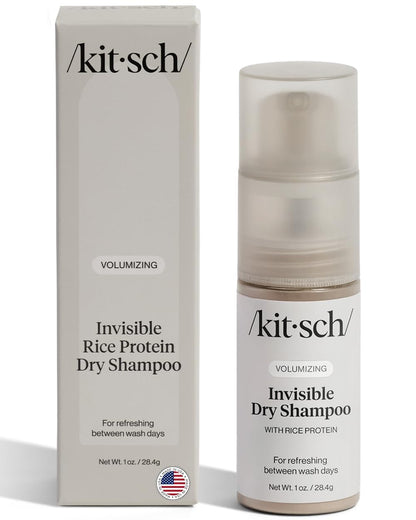 Kitsch Volumizing Dry Shampoo Powder – Clutter-Free Vanity Essential, Effortless Oil Absorption in a Sleek 1oz Pump