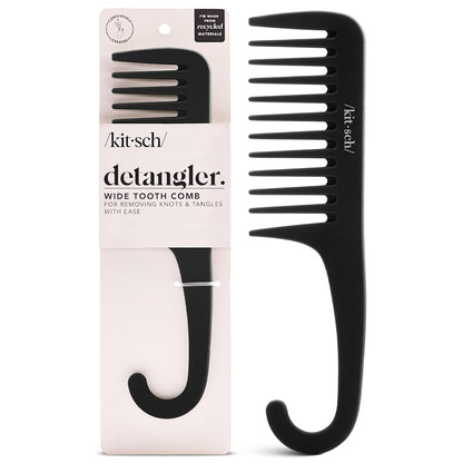 Kitsch Wide Tooth Comb – Romantic Valentine's Day Gift for Her, Hair Care Stocking Stuffer Idea