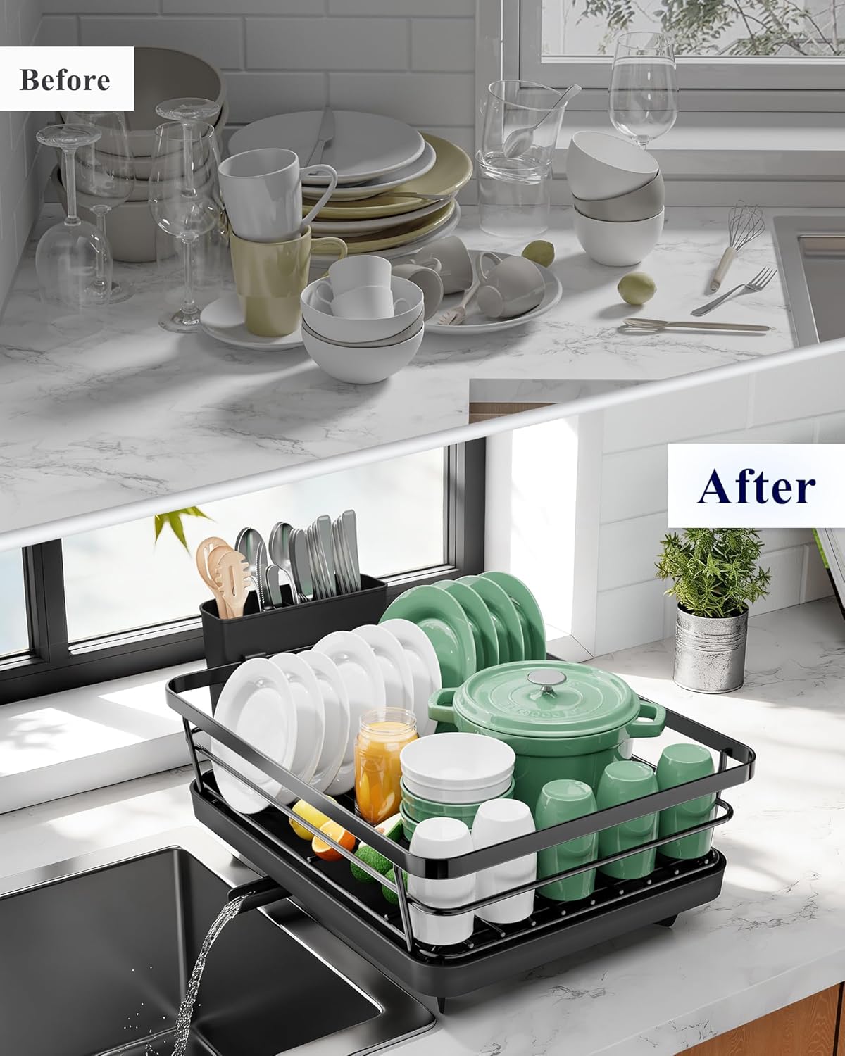 Kitsure Dish Drying Rack – Thoughtful Housewarming Gift for New Homeowners