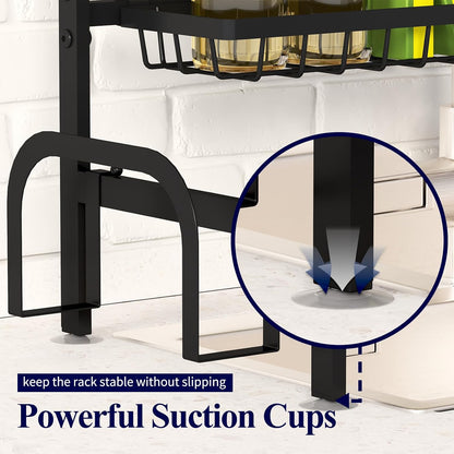 Kitsure Over The Sink Dish Drying Rack, No Assembly Required | Ready-to-Use Storage for High-Traffic Family Kitchens