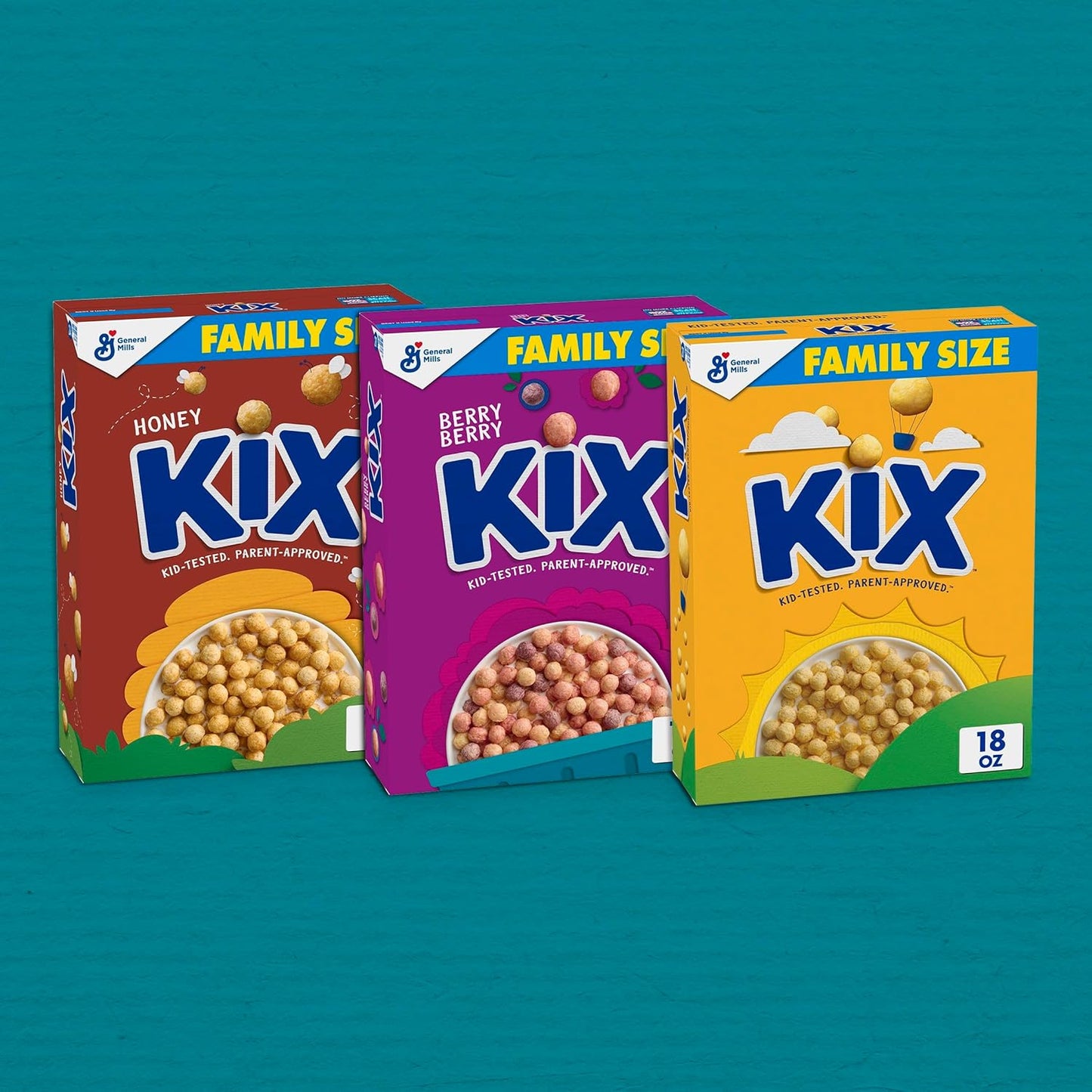 Kix Corn Puff Cereal – Low Sugar Toddler Breakfast and After-School Snack, 18 oz