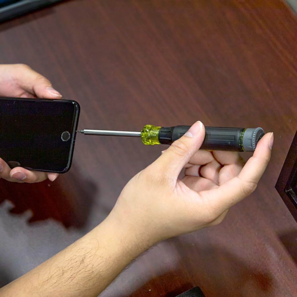 Klein Tools 27-in-1 Precision Screwdriver with Magnetic Barrel to Prevent Dropping Tiny Fasteners