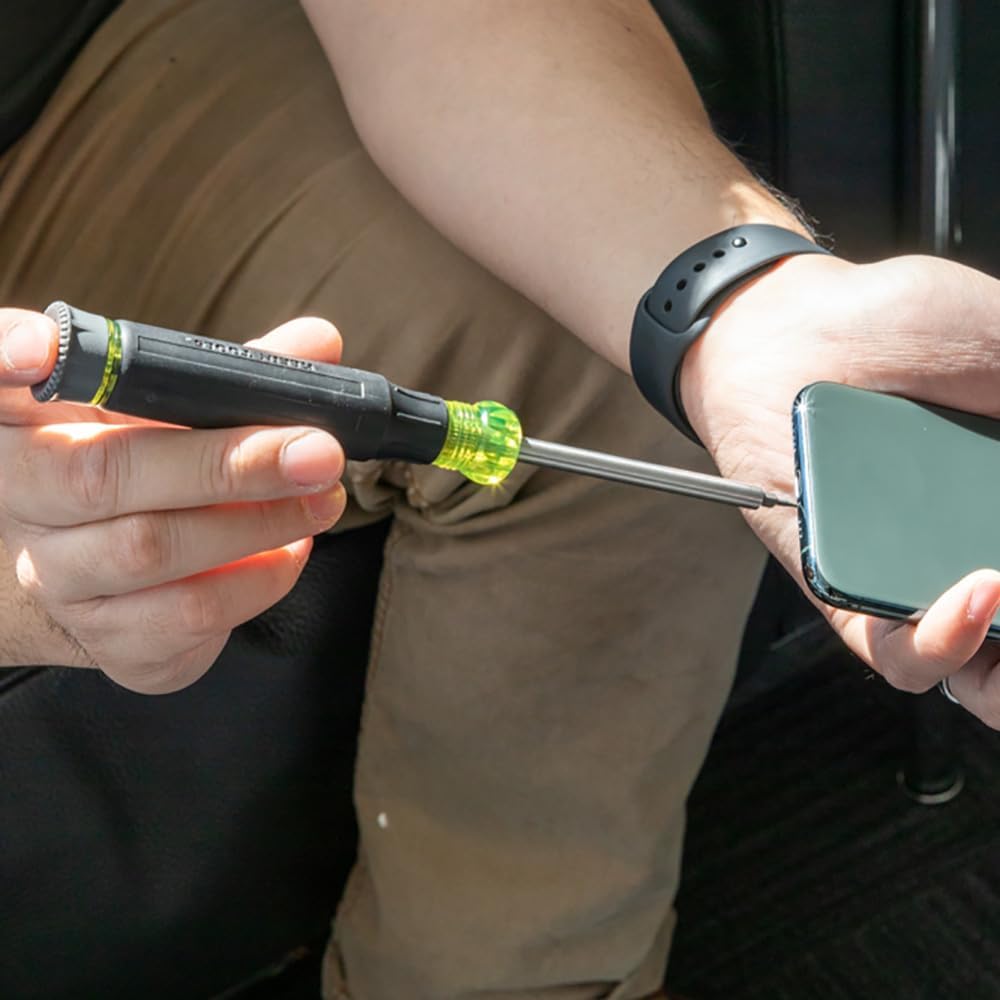 Klein Tools 27-in-1 Precision Screwdriver with Magnetic Barrel to Prevent Dropping Tiny Fasteners