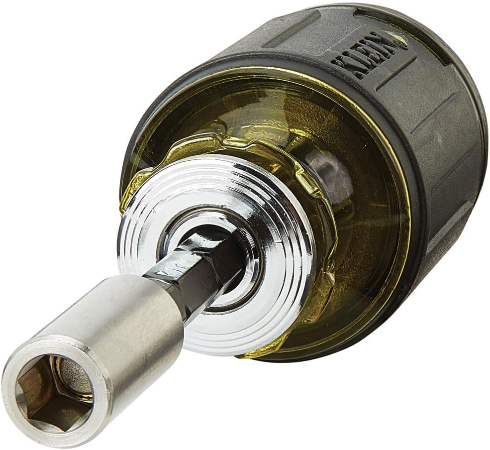Klein Tools 32308 Stubby Screwdriver – Magnetic Bit Retention Prevents Dropped Hardware in Live Panels