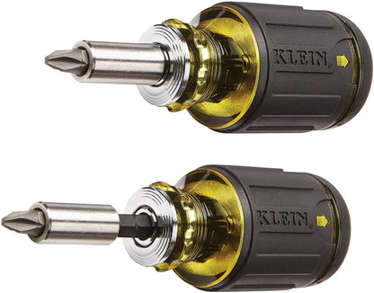 Klein Tools 32308 Stubby Screwdriver – Magnetic Bit Retention Prevents Dropped Hardware in Live Panels
