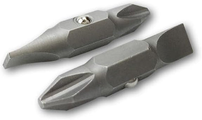 Klein Tools 32483 Precision-Machined Bit Set for Safer Screwdriving, #2 Phillips and 1/4-Inch Slotted to Reduce Cam-Out