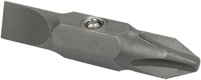 Klein Tools 32483 Precision-Machined Bit Set for Safer Screwdriving, #2 Phillips and 1/4-Inch Slotted to Reduce Cam-Out