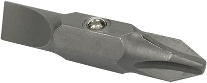 Klein Tools 32483 Precision-Machined Bit Set for Safer Screwdriving, #2 Phillips and 1/4-Inch Slotted to Reduce Cam-Out