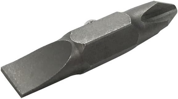 Klein Tools 32483 Precision-Machined Bit Set for Safer Screwdriving, #2 Phillips and 1/4-Inch Slotted to Reduce Cam-Out
