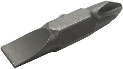 Klein Tools 32483 Precision-Machined Bit Set for Safer Screwdriving, #2 Phillips and 1/4-Inch Slotted to Reduce Cam-Out