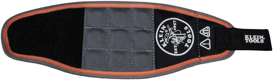 Klein Tools 55895 Magnetic Wristband – Outdoor Deck and Fence Building Helper for DIY Homeowners