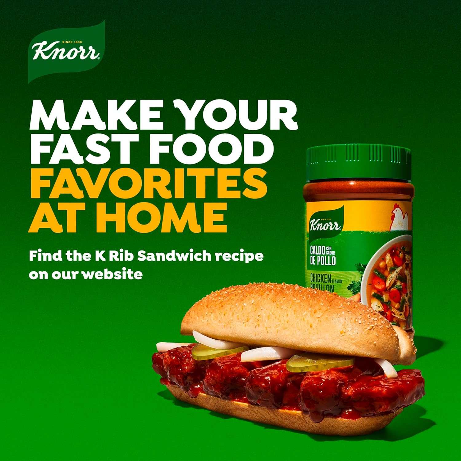 Knorr Granulated Chicken Bouillon – Time-Saving Seasoning for One-Pot Soups, Stews and Stir-Fries