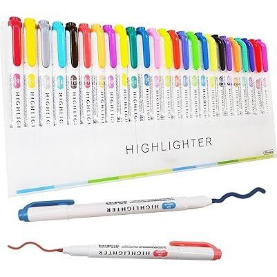 konket 6-Pack Quick-Dry Highlighters – Color-Coding Supplies for Home Office and College Lectures