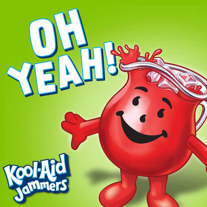 Kool-Aid Jammers Strawberry Kiwi Drink – Kid-Friendly Pouch Drinks for School Lunches and After-School Snacks